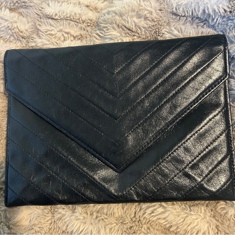 YSL Saint Laurent Vintage Envelope Clutch